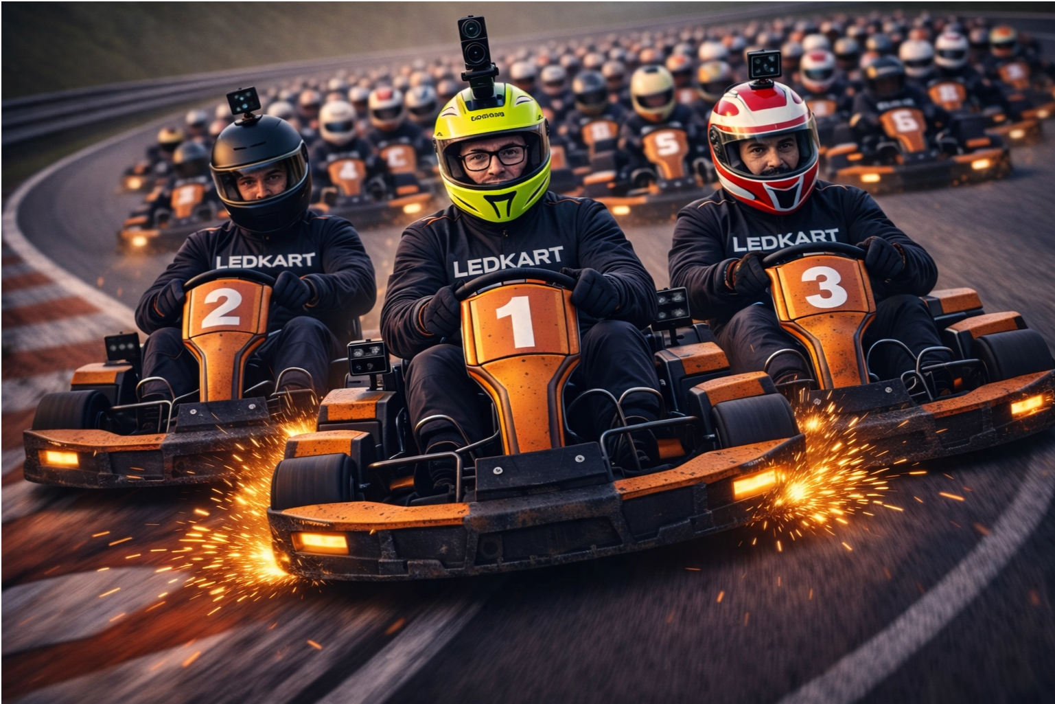 Pilotos do campeonato LED Kart